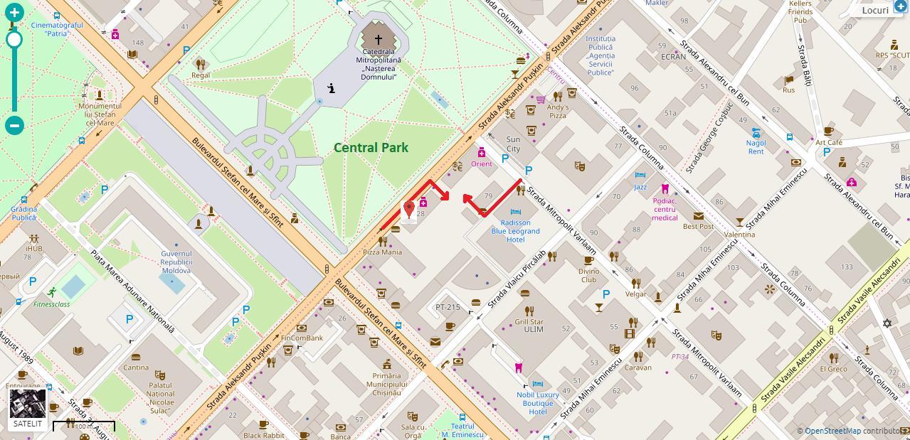 צ'יסינאו Central Park Apartments מראה חיצוני תמונה